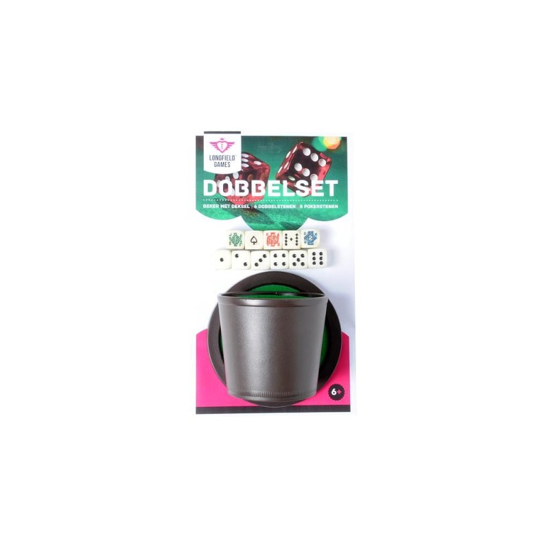 Gobelet de jeux de dés avec couvercle double set Autres jeux classiques Engelhart Age minimum ( en années ):6 ans Matière:plasti