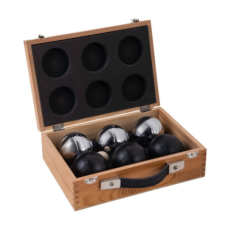 Jeu de boules de luxe dans un coffret en bois Pétanque Engelhart Age minimum ( en années ):6 ans Thèmes:sport Matière:Bois Types