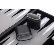Jeu de Backgammon de luxe 38 cm, gris Backgammon Engelhart Largeur:38 cm Age minimum ( en années ):6 ans Matière:simili cuir Typ
