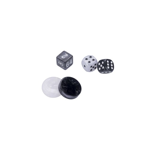 Jeu de Backgammon de luxe 38 cm, gris Backgammon Engelhart Largeur:38 cm Age minimum ( en années ):6 ans Matière:simili cuir Typ