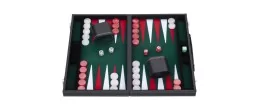 Jeu de Backgammon de luxe 38 cm, vert
