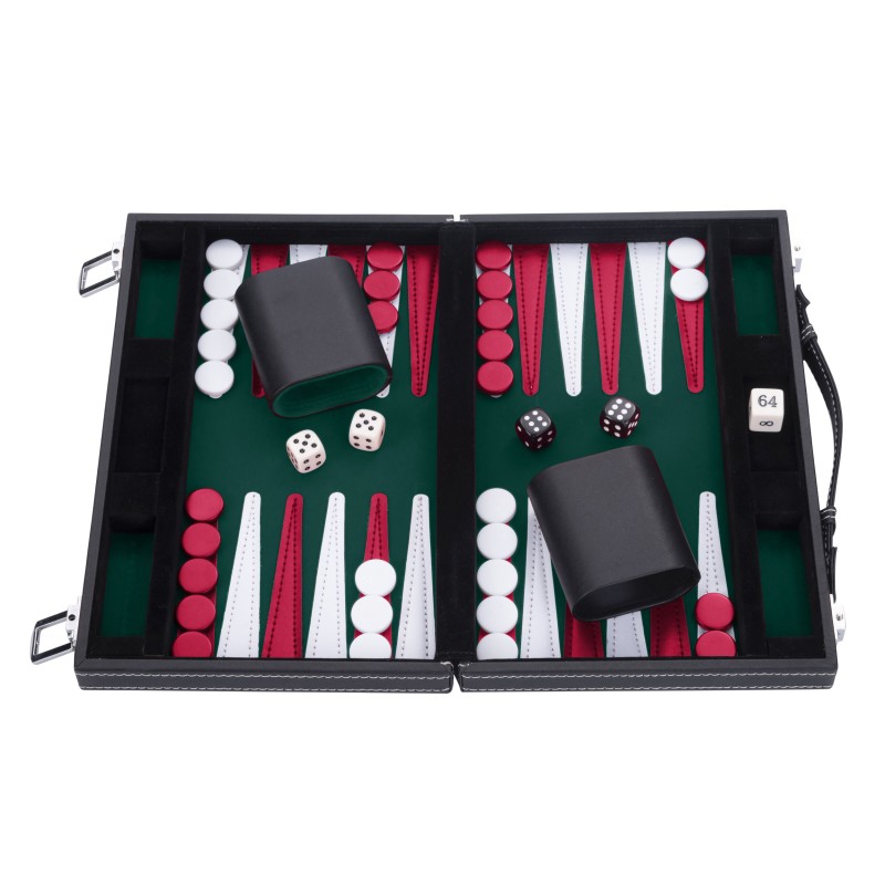 Engelhart - Backgammon de voyage 11 pouces: 28 cm Backgammon Engelhart Longeur:36 cm Largeur:28 cm Styles:Voyage Age minimum ( 