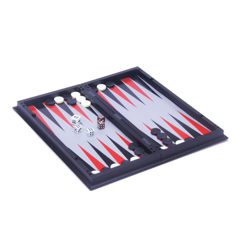 Jeux de voyage 2 en 1 magnétique Backgammon / Echecs 24 x 24 cm Backgammon Engelhart Longeur:24 cm Largeur:24 cm Styles:Magnéti