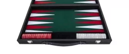 Backgammon Vert Haute qualité 45,5 cm Nacré