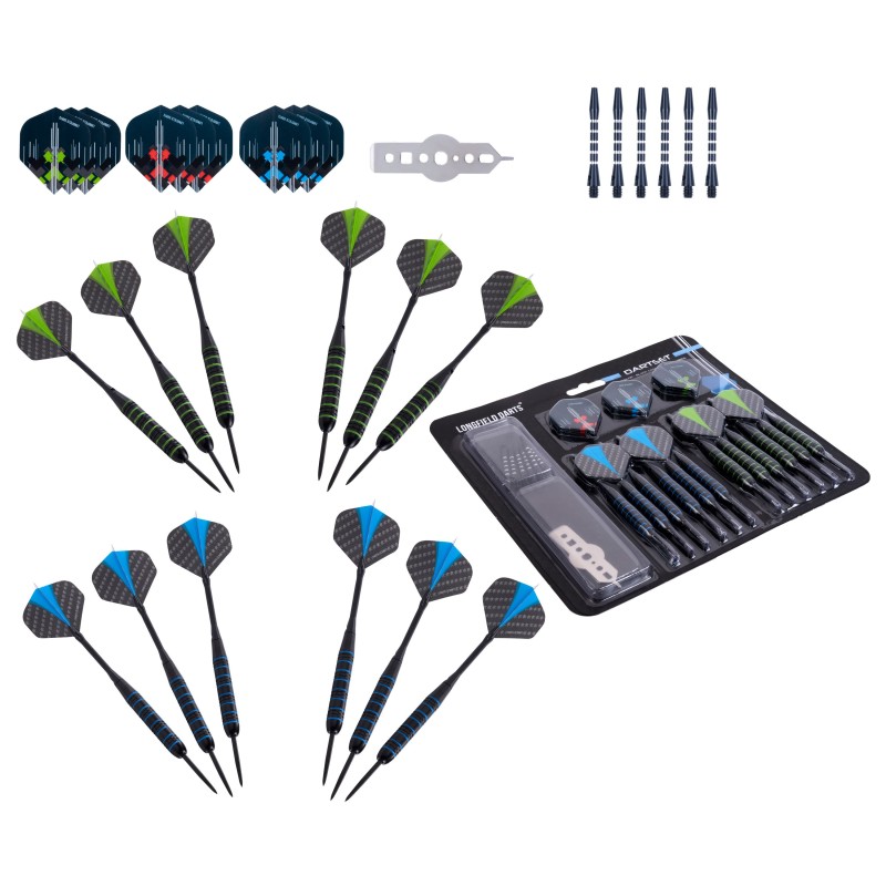 Jeux de fléchettes acier pour 4 joueurs Fléchettes Engelhart Age minimum ( en années ):12 ans Thèmes:sport Matière:Métal Types:h