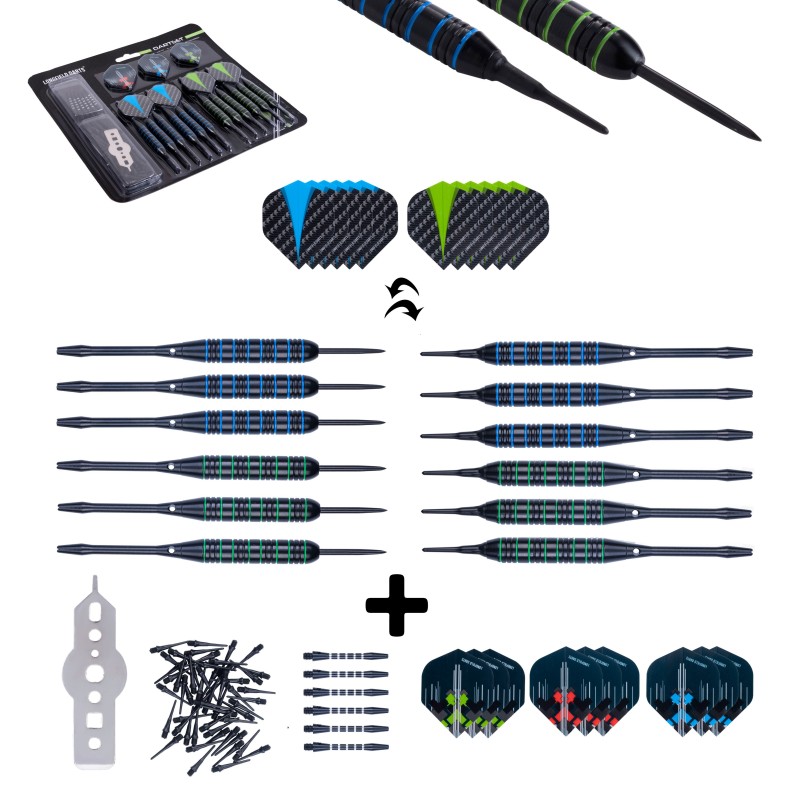 Jeux de fléchettes convertibles pour 4 joueurs Fléchettes Engelhart Age minimum ( en années ):12 ans Thèmes:sport Matière:Métal 