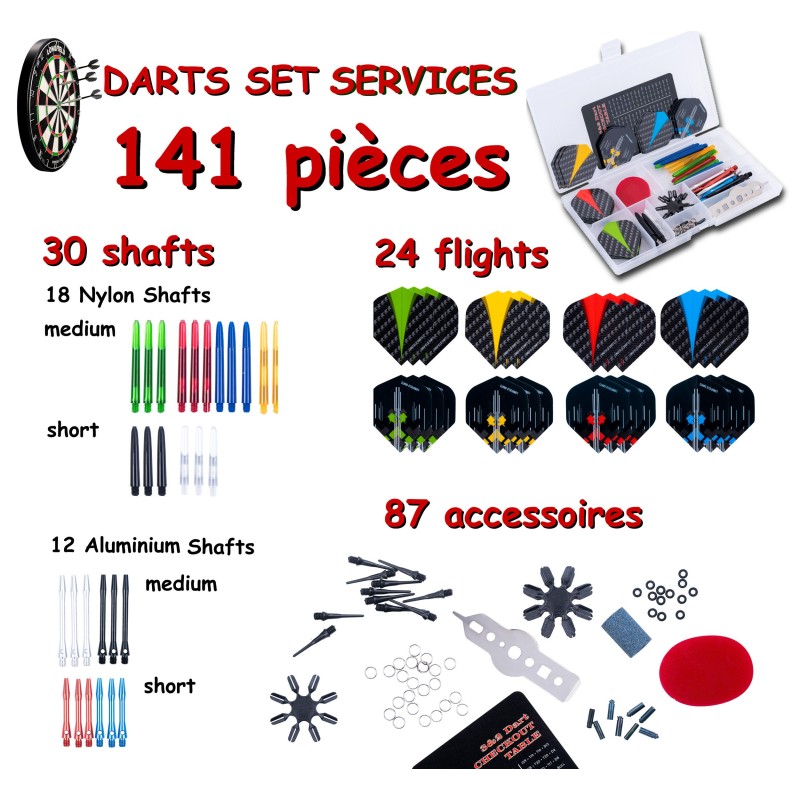 Kit accessoires de fléchettes pointe acier et pointe nylon Fléchettes Engelhart Age minimum ( en années ):12 ans Nombre de joueu