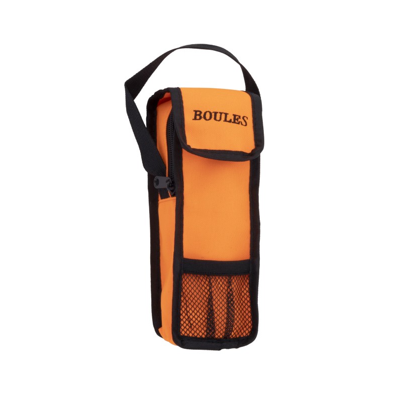 Sacoche orange de pétanque pour jeu de 3 boules Pétanque Engelhart Age minimum ( en années ):6 ans Thèmes:sport Matière:Nylon Ty