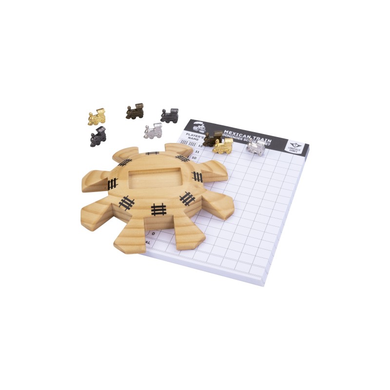 Accessoires de Domino Mexicain Train Dominos Engelhart Styles:accessoires de jeu Age minimum ( en années ):6 ans Thèmes:Mathémat