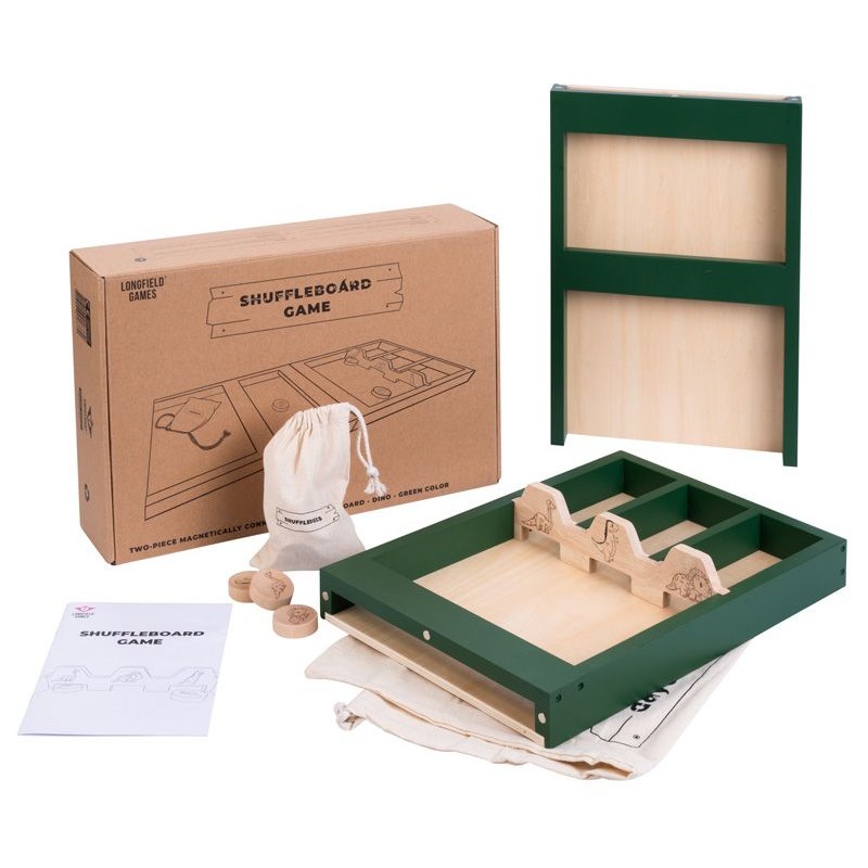 Suffleboard Dinosaures Jeu de palets pour enfants Jeux de palets Engelhart Longeur:4,5 cm Largeur:26,5 cm Profondeur:80 cm ( en 