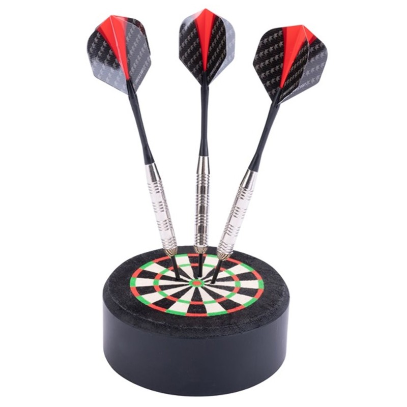 Cible Dock support de fléchettes en sisal 9 cm Fléchettes Engelhart Age minimum ( en années ):12 ans Thèmes:sport Matière:Sisal 