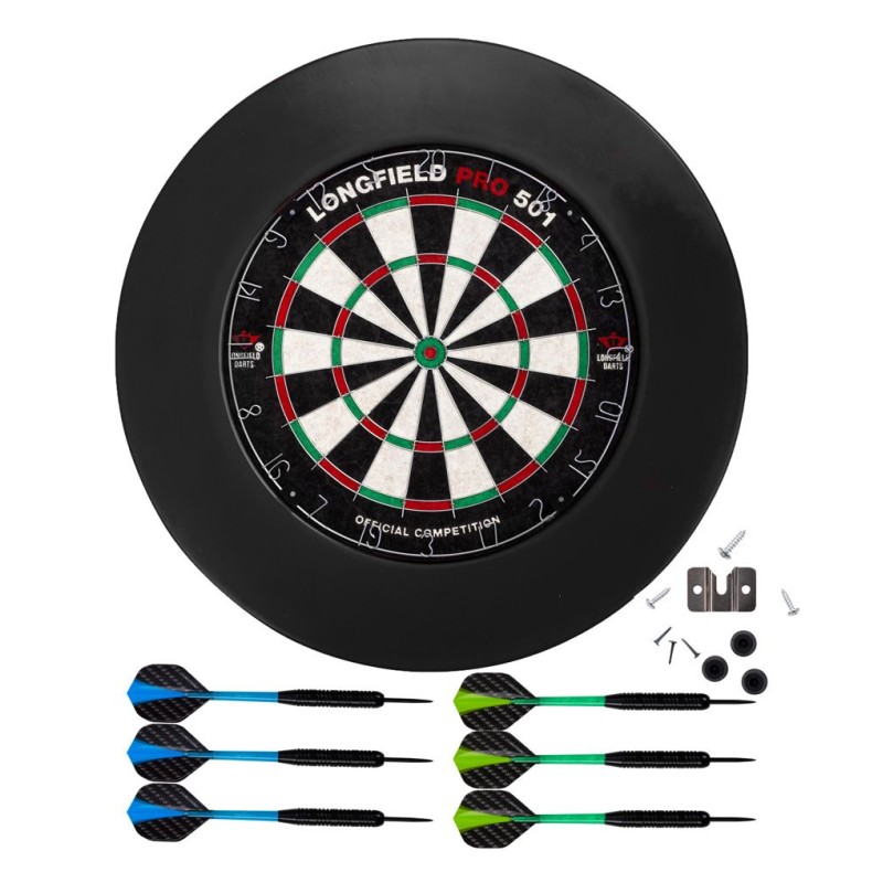 Cible de fléchettes en sisal avec anneau de protection noir Fléchettes Engelhart Age minimum ( en années ):12 ans Thèmes:sport M