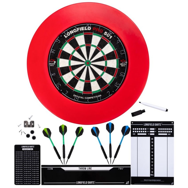 Jeu de fléchettes complet PRO avec cible, anneau rouge et accessoires Fléchettes Engelhart Age minimum ( en années ):12 ans Thèm