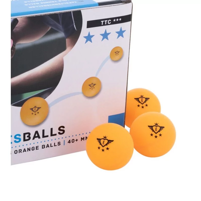 Balles de Tennis de Table 3 Sterne-Qualität 40 MM Blanc Orange Ping-Pong  Balle