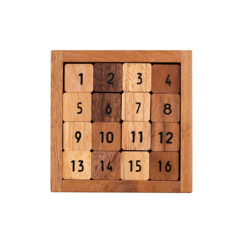 Taquin sudoku dans un coffret en bois Casse-têtes en bois Engelhart Longeur:12 cm Largeur:12 cm Profondeur:5 cm Poids:155 g Age 