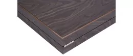 Backgammon de luxe 18" Plaqué en bois d'ébène brun