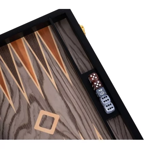 backgammon de luxe en bois 15 pouces
