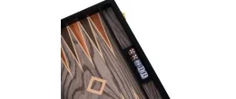 backgammon de luxe en bois 15 pouces
