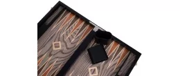 Backgammon de luxe 15" plaqué bois de rose