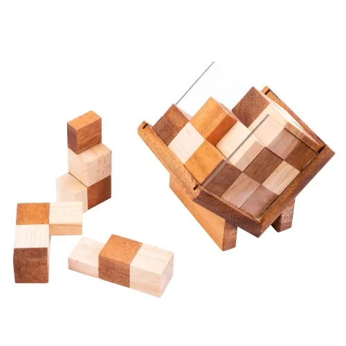 Cube in box en bois