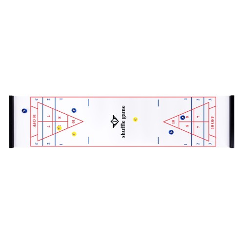 Boîte de jeu 3 en 1 : Curling, Shuffleboard, Bowling Jeux de palets Engelhart Longeur:120 cm Largeur:28 cm Age minimum ( en anné
