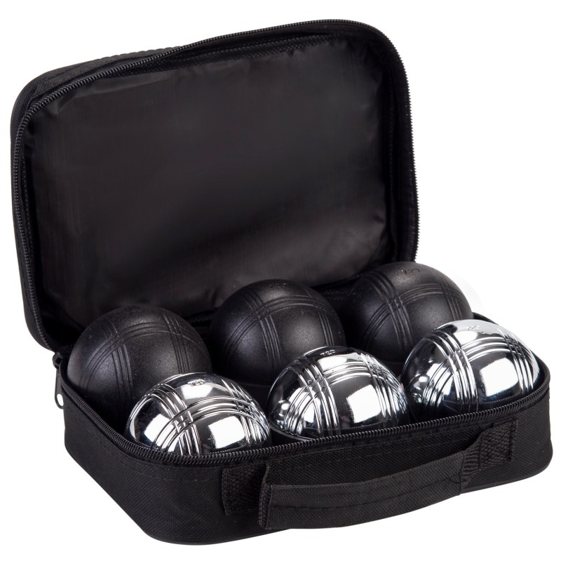 Jeu complet de triplette de pétanque noires et grises Pétanque Engelhart