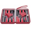Design compact et léger du jeu de backgammon de voyage avec sangle pratique