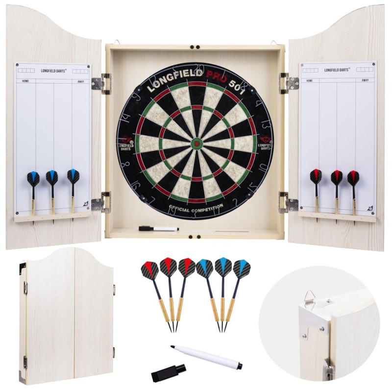 Armoire de fléchettes en bois Chêne Clair Fléchettes Engelhart