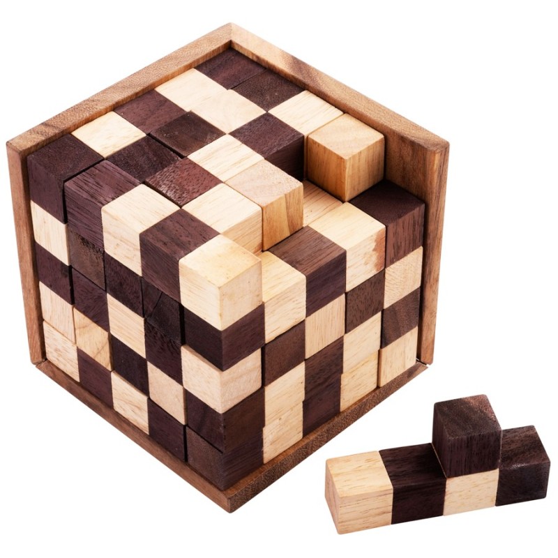 125 cubes casse-tête en bois Casse-têtes en bois Engelhart
