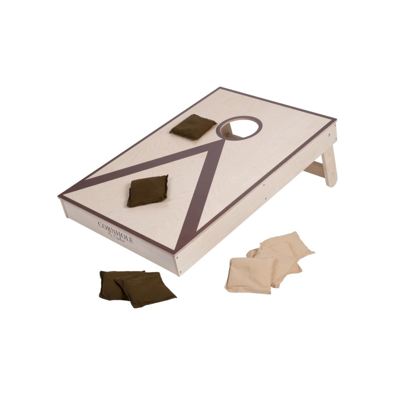 jeu de cornhole bois 90x60 cm avec 8 sacs Engelhart