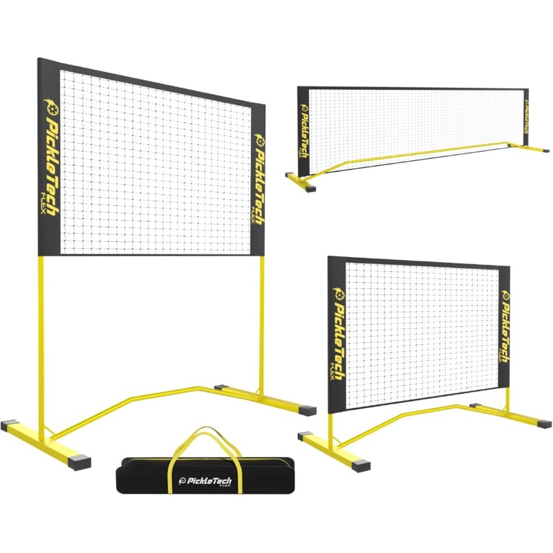 Filet entraînement pickleball extensible réglable PICKLETECH vue complète