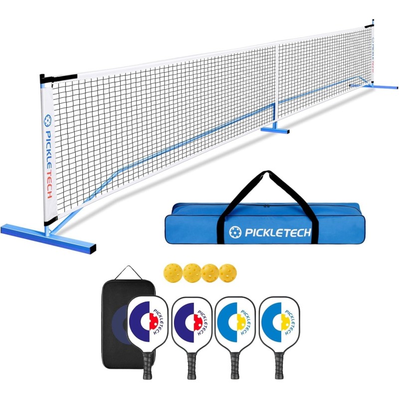 Set pickleball complet PICKLETECH filet réglementaire 6