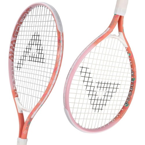 Raquette tennis enfant aluminium légère rose 17 pouces