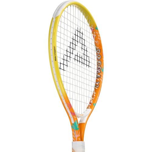 Raquette tennis enfant aluminium légère orange 17 pouces