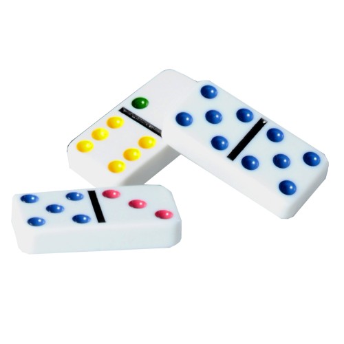 Grand jeu de dominos Double 6 avec boîte métal
